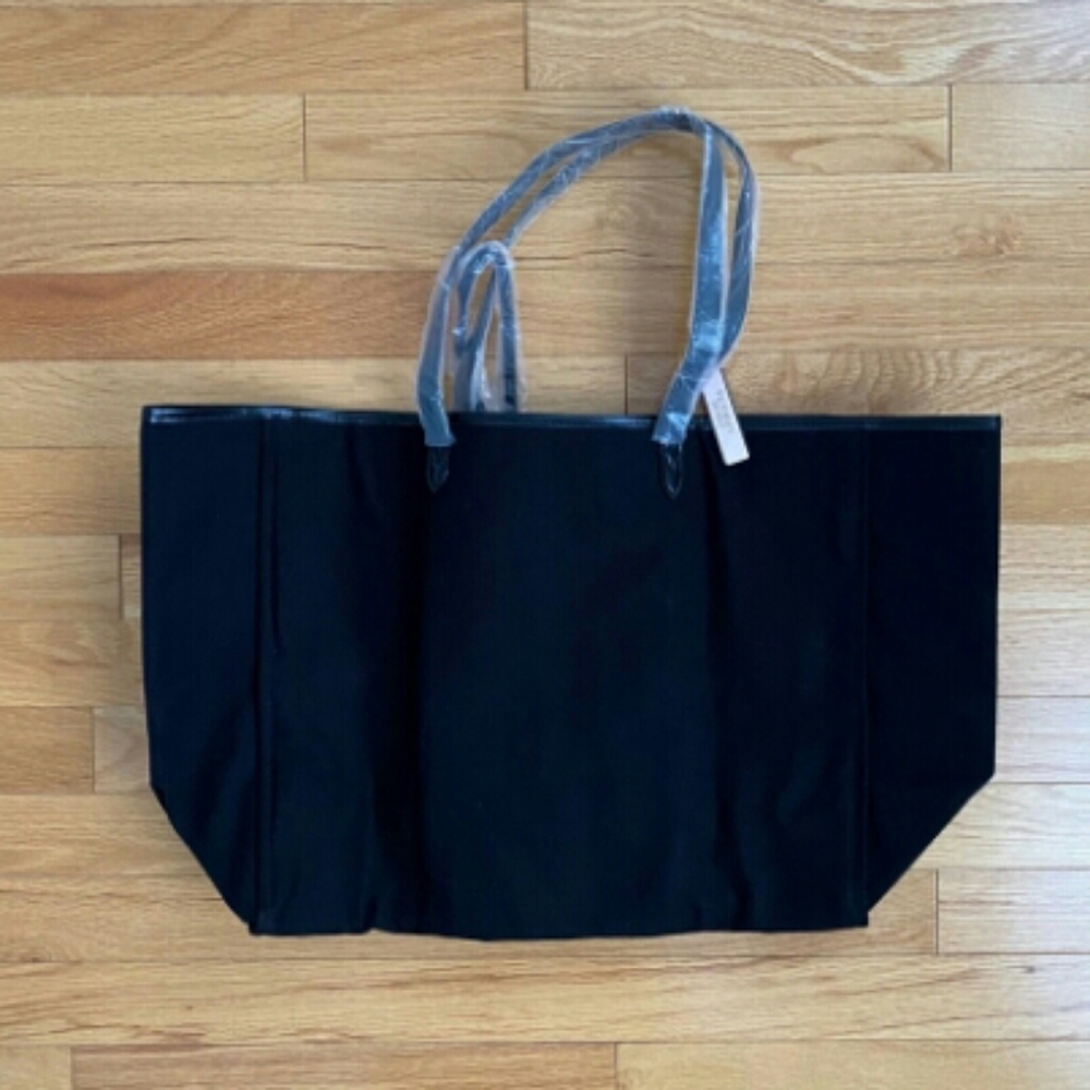 💋 Victoria’s Secret Striped Sequin Tote Bag L NEW! * - Picture 5 of 9